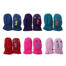 От 2 до 5 лет хорошее качество Детская рукавица для зимы Дети мальчики девочки теплые уличные перчатки водонепроницаемый ветрозащитный