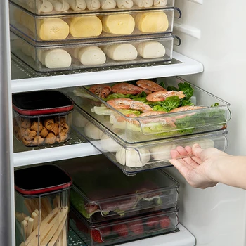 

Household Refrigerator Storage Basket Food And Beverage Drawer Box Kitchen Sundries Finishing Case Refrigerator Organizer