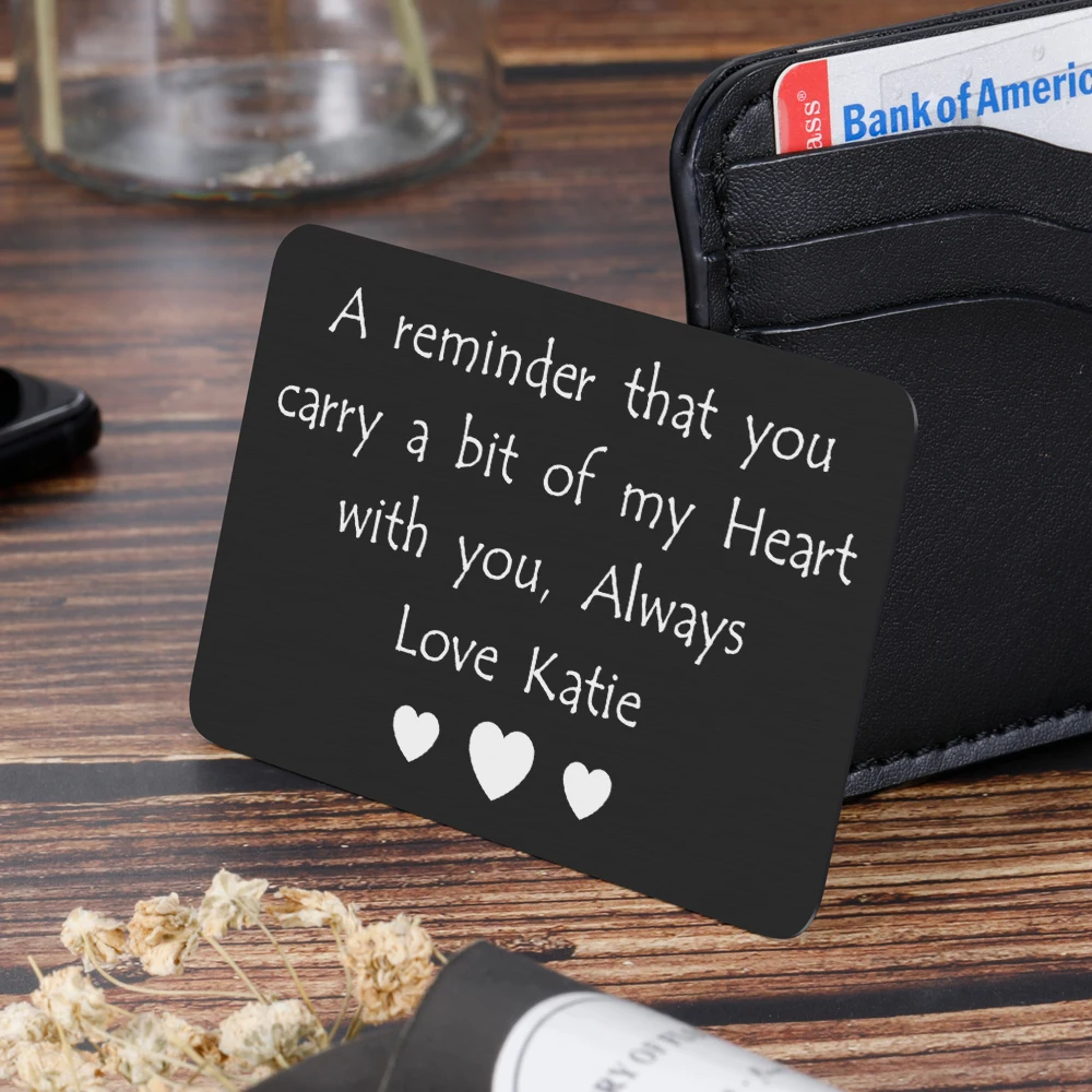 Wallet Quotes For Husband Wallet Insert Card Anniversary Birthday Gifts For Him Men Husband Valentine  From Wife Girlfriend Boyfriend Gift For Groom Fiance|Customized Key Chains|  - Aliexpress