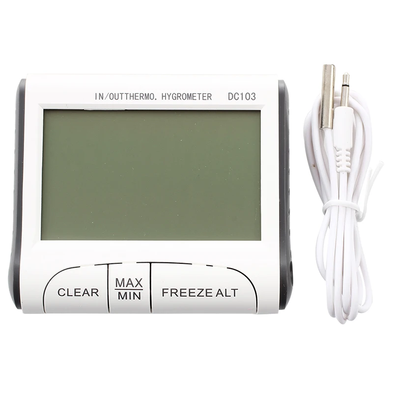 

Hot DC103 Digital LCD Portable Indoor Outdoor Thermometer Hygrometer