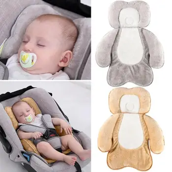 

New Baby Stroller Cotton Mat Polyester Filling Baby Head Fixed Pillow Protection Mat Thickened Soft Body Protection Cushion