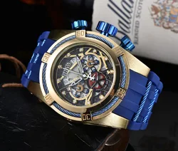 INVICTA Reloj de pulsera clásico para hombre y mujer, accesorio de marca de lujo, a la moda, con función de 6 pines, de cuarzo, para las cuatro estaciones
