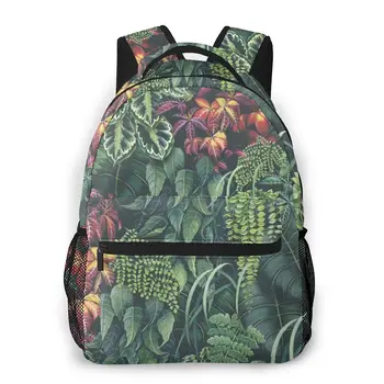 

Backpack Women Little Green Leaves Print 2020 Bagpack Travel Backpack School Bags