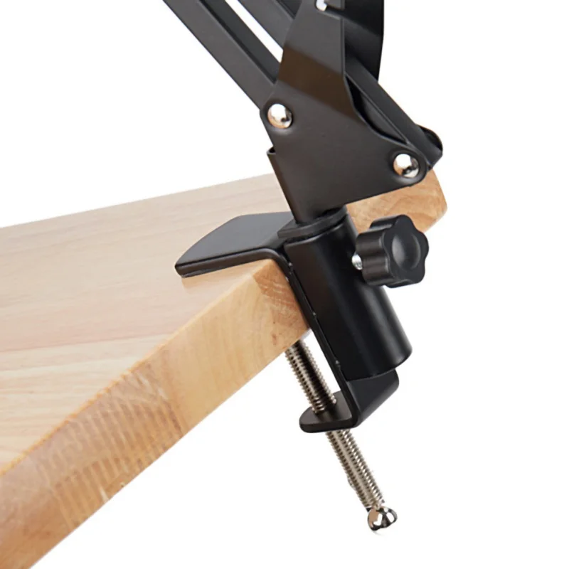  Standard Microphone Arm Stand Set Foldable Adjustable Table Hanging Mount Clamp Holder Kit