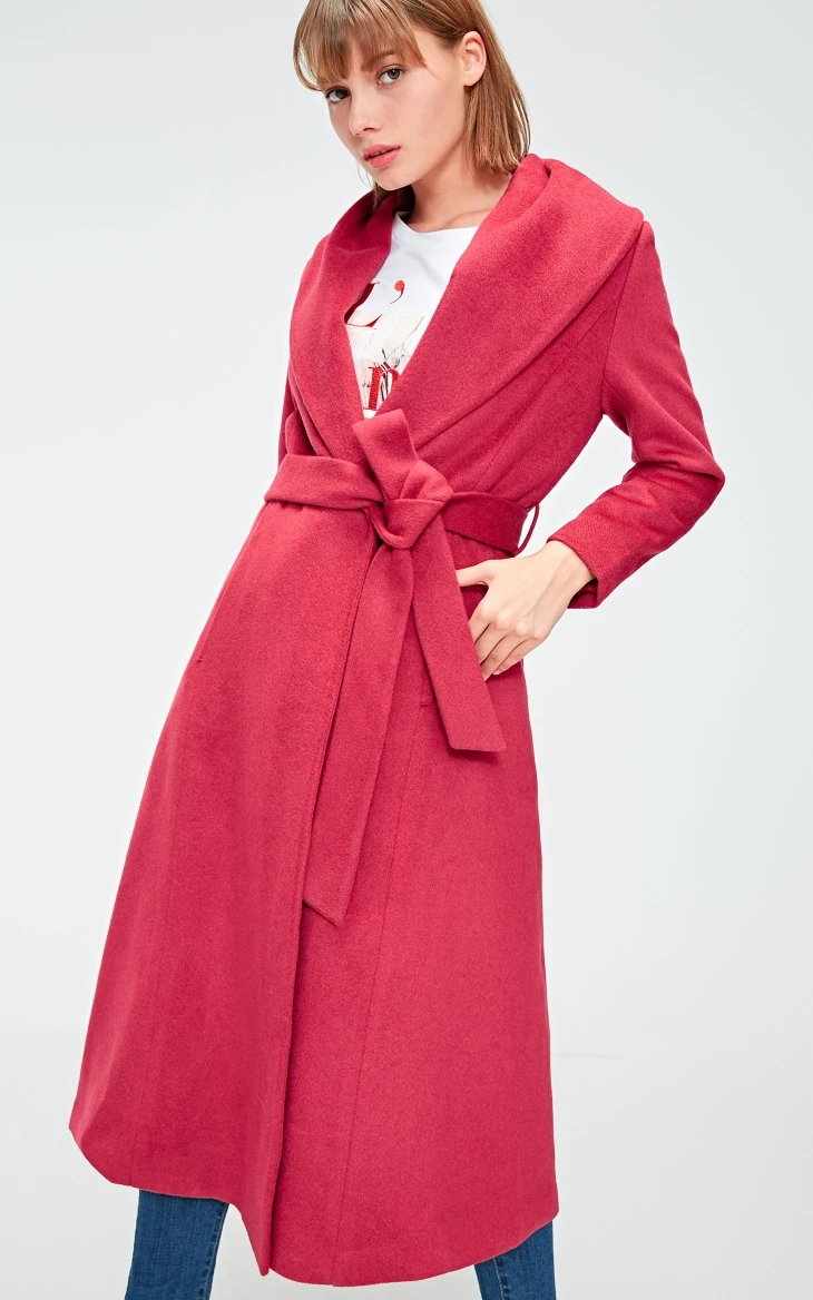 Vero Moda женское приталенное пальто средней длины из 61% шерсти | 318327523