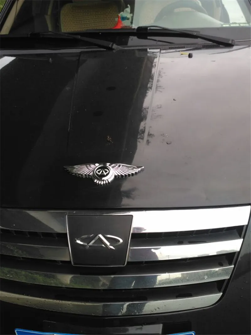 VIP Эмблема капота для Toyota Mercedes Benz Jaguar Lexus Dodge для Chery QQ Tiggo 2 3 5 7 T11 A3 A5 Серебряная наклейка для внешнего стайлинга