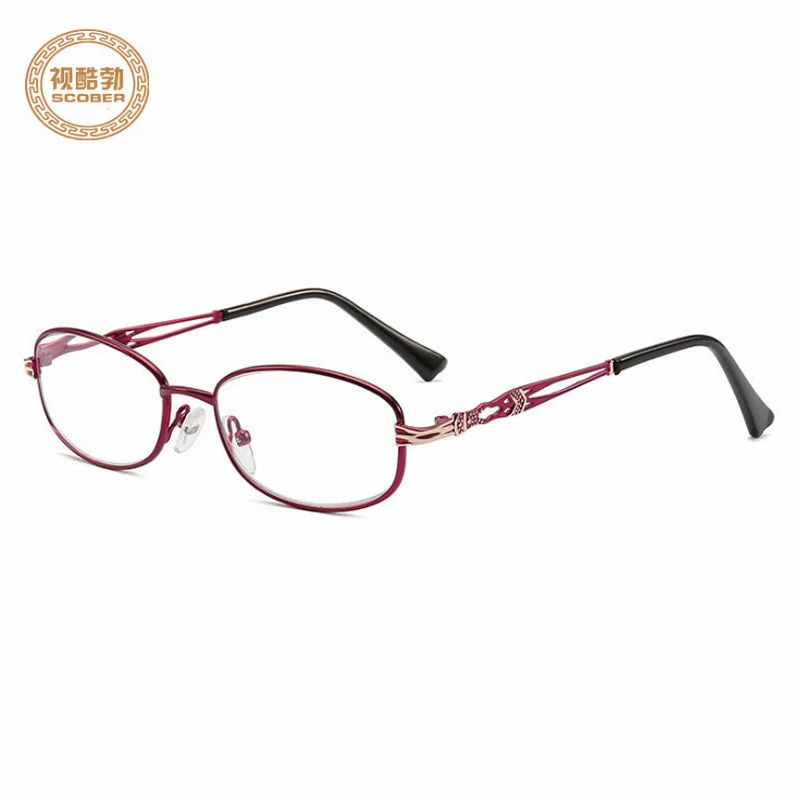 2019 новые модные женские очки для чтения металлический Полный каркас пресбиопические очки Анти-усталость очки для чтения SCOBER