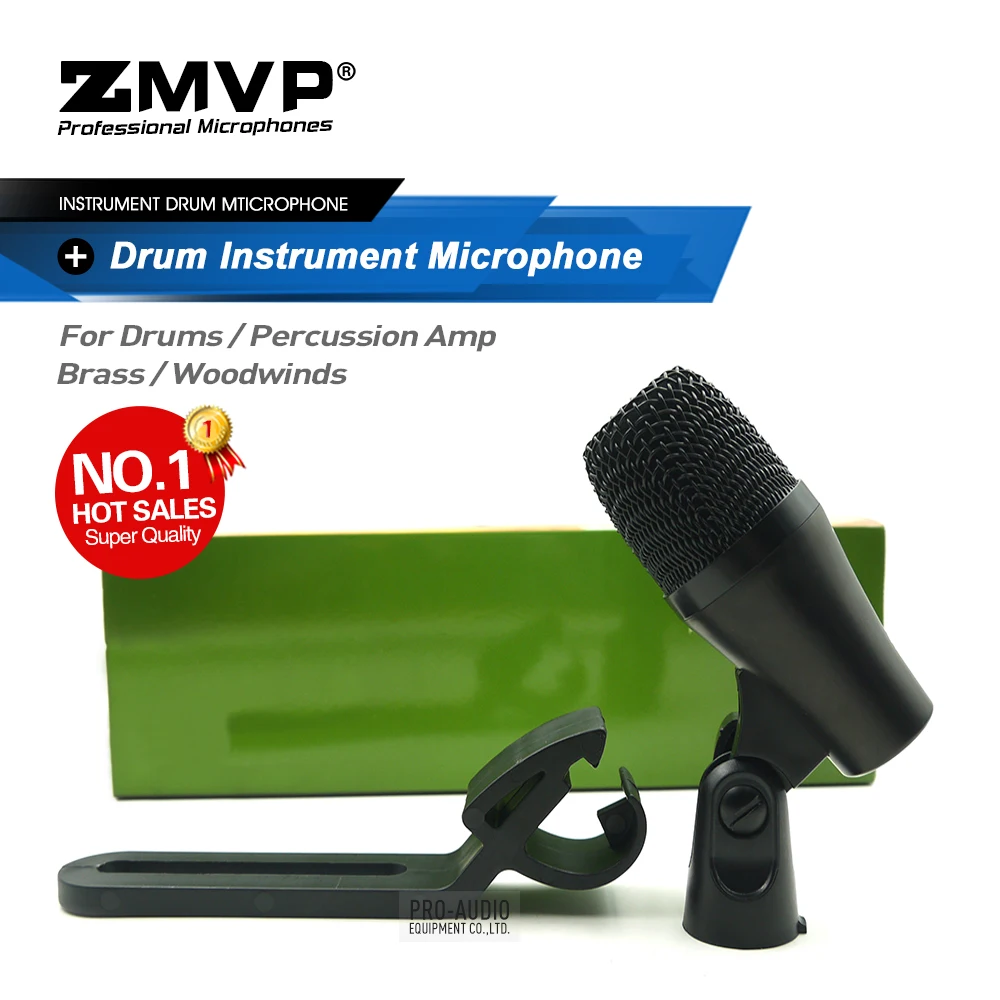 Microfone para Baixo Estúdio ao Vivo Profissional Percussão Tambor Microfone Pga 56 Instrumento Dinâmico Amp Kick Toms Snare Palco Pga56