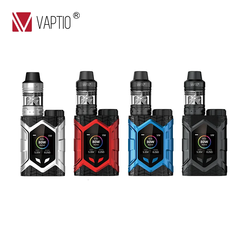 Электронная сигарета Vaptio Wall Crawler 80 Вт скорость обжига 0 005 с распылитель 2/5 мл экран