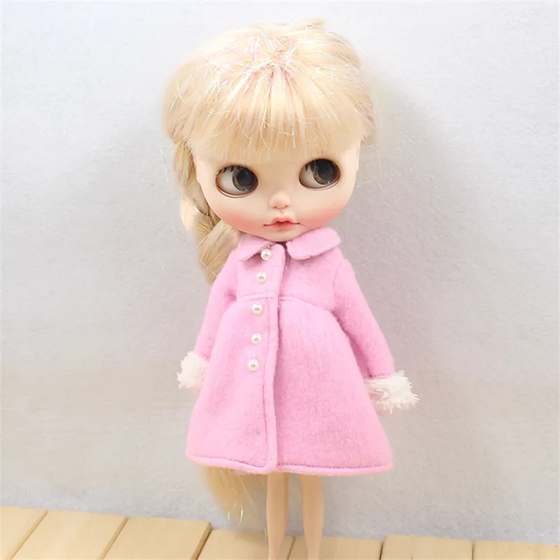 1/6 bjd кукла Элегантное зимнее пальто розовое пальто