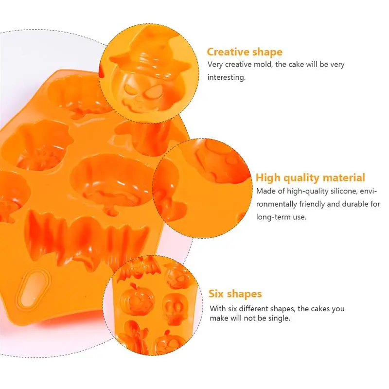 3pcs Safe Chic Simple Baking Mould for Home Bakery Halloween