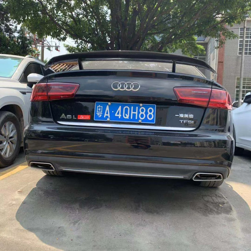 C7 A6 спойлер GT стиль спойлер из углеволокна задний багажник крыло для Audi A6 C7/4G 2012-UP подходит 4-двери только для седана