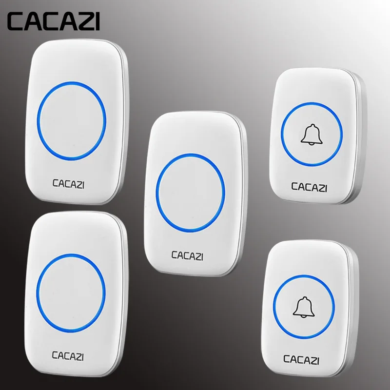 

New-Wireless Electronic Music Waterproof Buzz Remote Control Long-Distance Communication Two Drive Three Doorbell Japan English