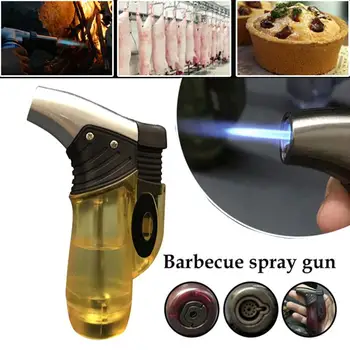 

Butane Jet Mini Windproof 9*3.7*2.3cm Plastic Color Random Collectibles Equipment Outdoor Key Ring Men Gadgets Refillable