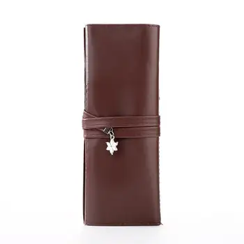 

11.11 Lowest Price Vintage Faux Leather Makeup Cosmetic Brush Pen Pencil Case Organizer Pouch Bags Cosmetic Organizer сумки