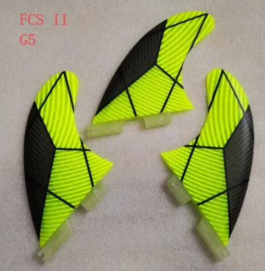 FCS G5 эпоксидные плавники для серфинга три набора для серфинга плавники G5 G7 высокое качество - Цвет: FCS II  G5