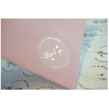 

Thank You Wedding Stickers Real Foil Thank You Stickers Wedding Favour Thank You Thank You Labels Gold | Silver | Rose | Copper