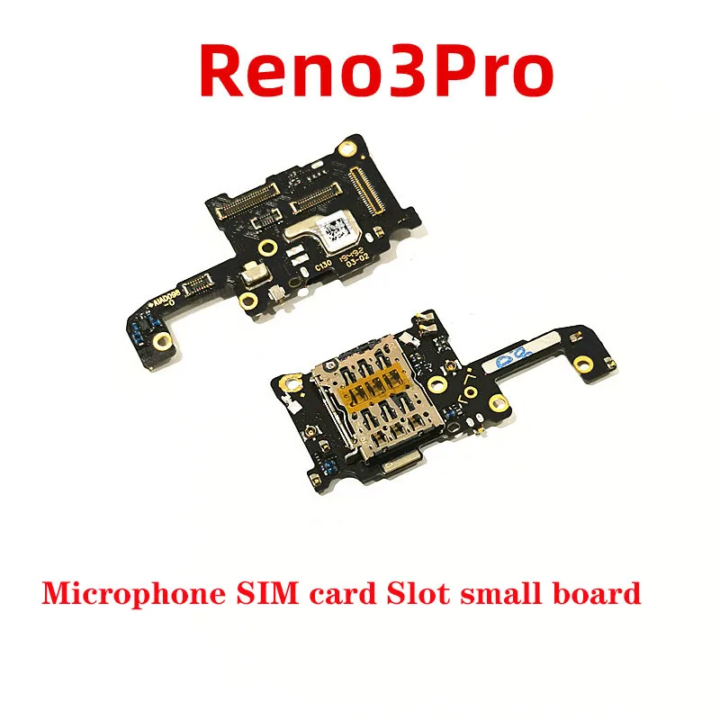 For OPPO Reno3 Pro microphone Sim card slot holder small board mobile phone display antenna flex cable | Мобильные телефоны и
