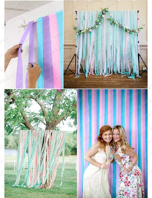 Rainbow Party Decorations White Balloon Garland Rainbow Crepe Paper  Streamers For Baby Shower Rainbow Wedding Birthday Party - Banners,  Streamers & Confetti - AliExpress