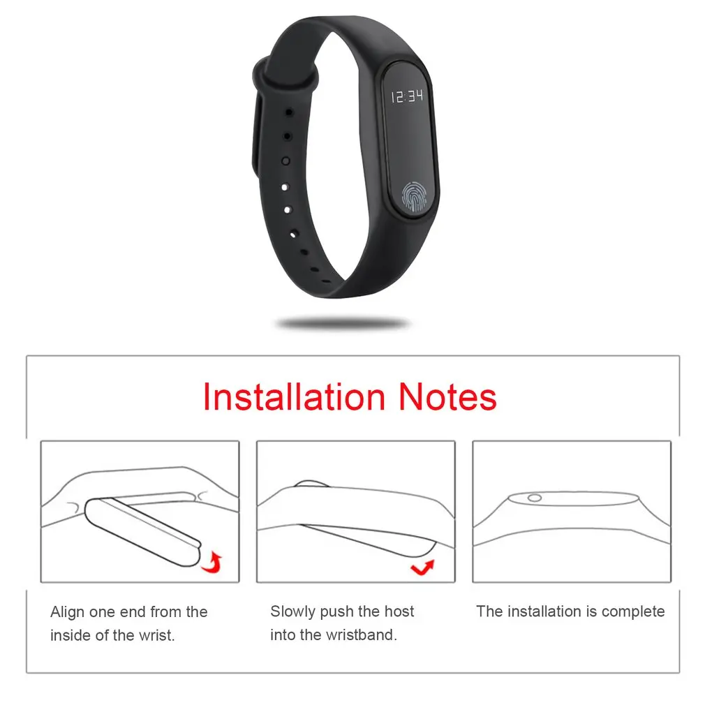 0,42 дюймовый oled-дисплей Smartband Bluetooth монитор сердечного ритма дисплей времени монитор сна забота о здоровье Smartband для IOS