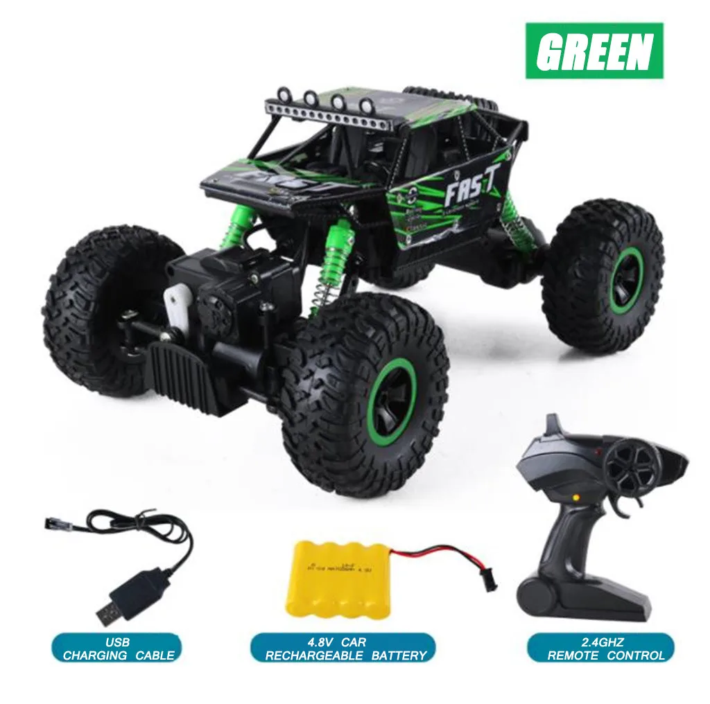 Детская игрушка для детей Rc грузовик 1:18 Масштаб внедорожника 2,4 ghz Радиоуправляемая машина monster Truck hot wheels# G2