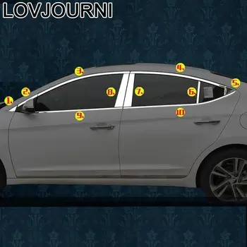 

Window Exterior Chromium Auto Automobile Automovil Covers Modification Sticker Strip Car Styling Parts 17 FOR Hyundai Verna