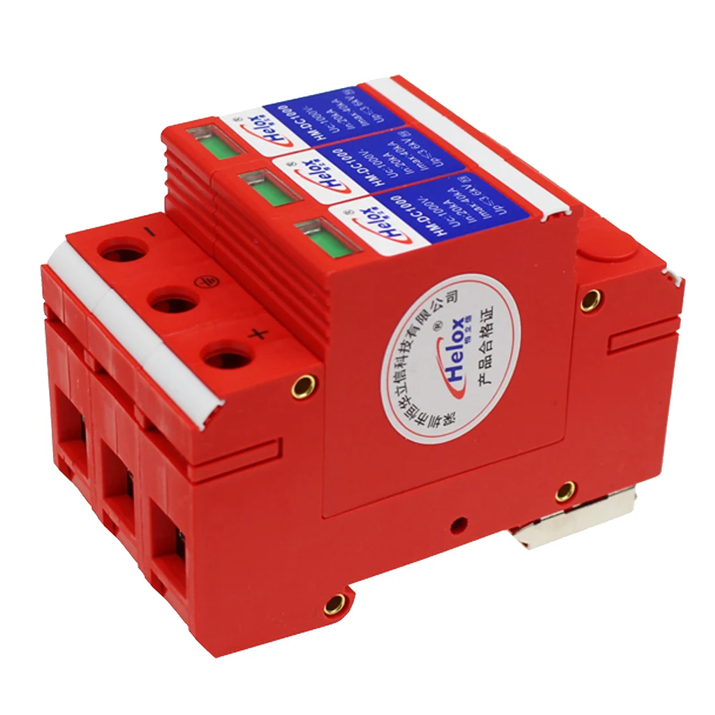 

SPD DC 1000V 20KA~40KA Surge Protector Arrester Device for Solar Energy System