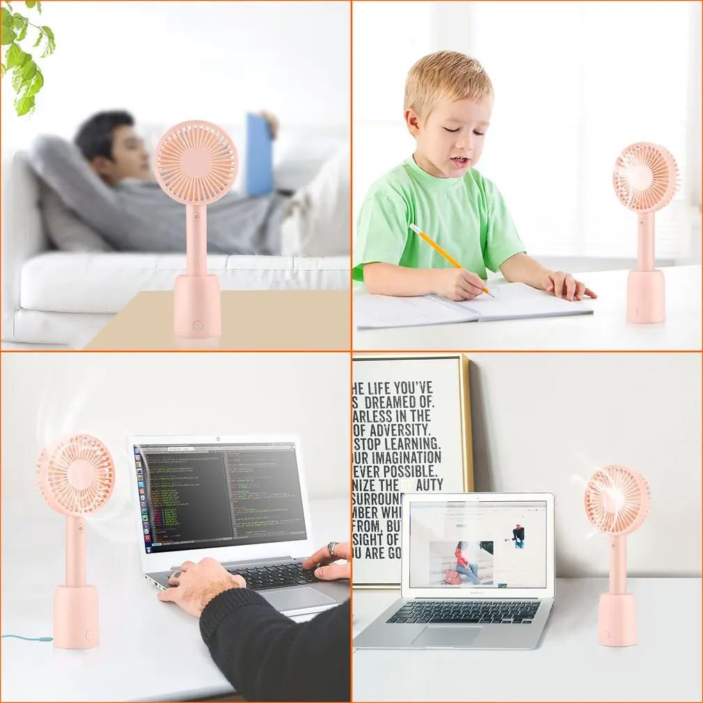Мини вентилятор охлаждения перезаряжаемый персональный ручной легко носить с собой Поворот дизайн небольшой ручной бар Настольный вентилятор
