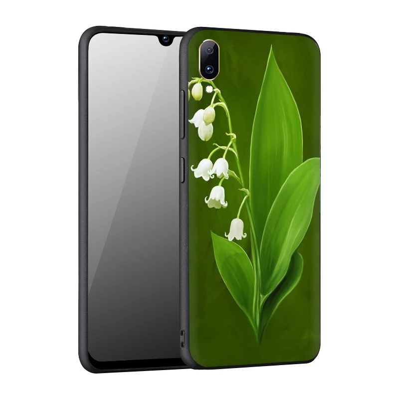 EWAU ландыша цветок силиконовый чехол для телефона VIVO Y11 Y53 Y55s Y81s V5 V7 V9 V11 V15 pro Y17 Y69 Y71