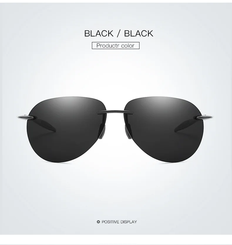 Men's Color-film Polarized Pilot Sunglasses Drive Fishing Outdoor High-end Sun Glasses Designer Carefully Designed Sun Glasses