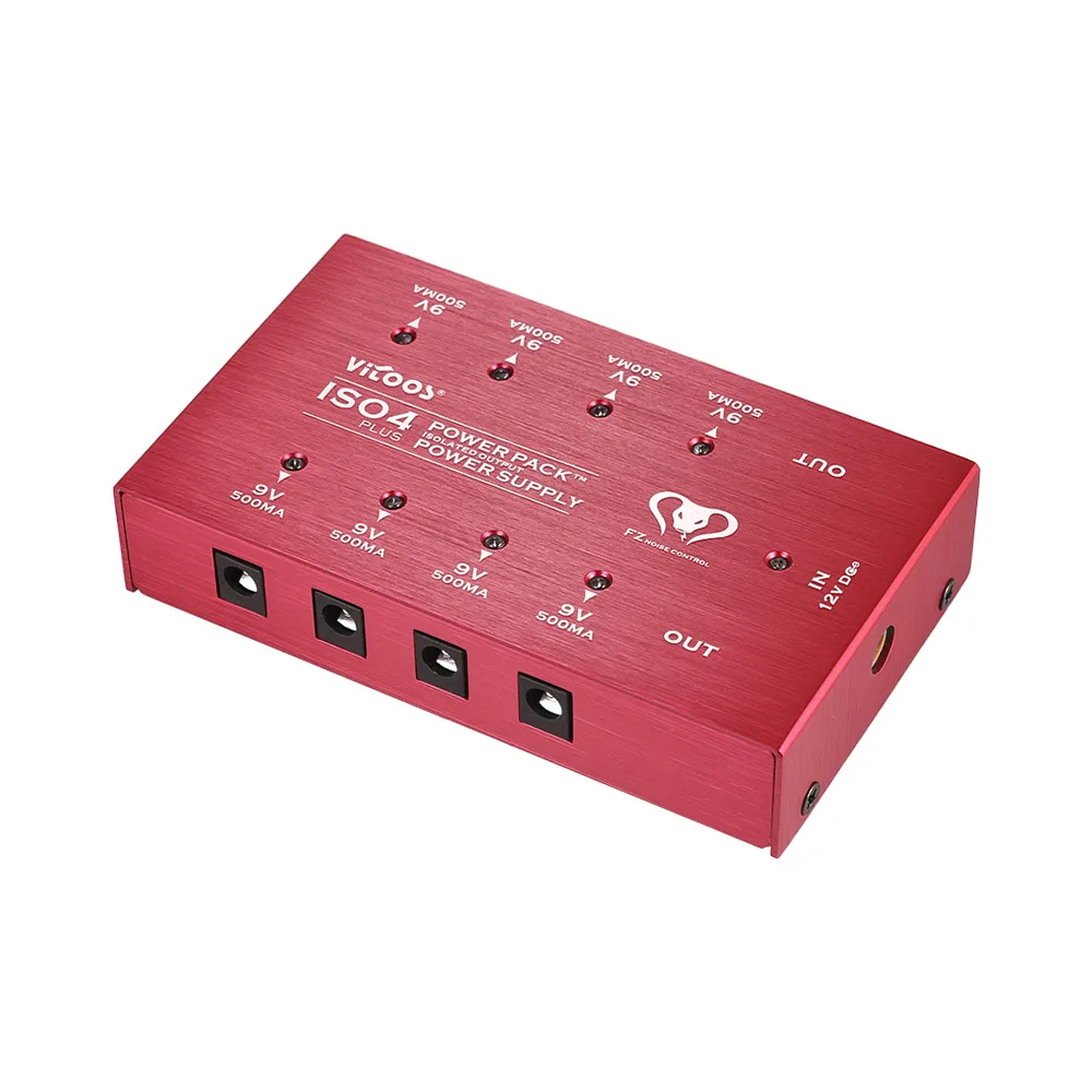 VITOOS ISO4PLUS Compact Guitar Effects источник питания Блок питания станция 8 изолированных DC 9V выходов Макс. 500мА