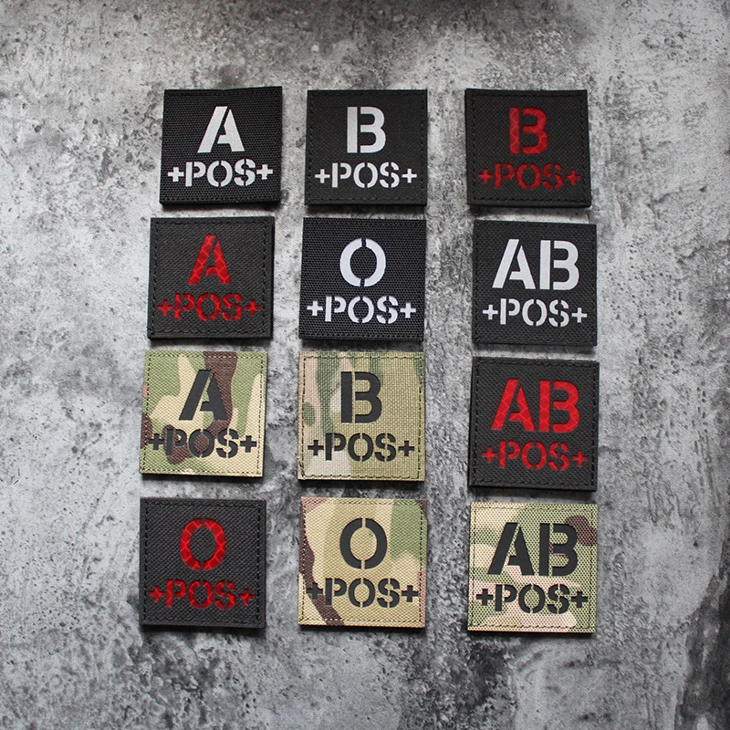 Blood Type IR Style Military Tactical   Patch