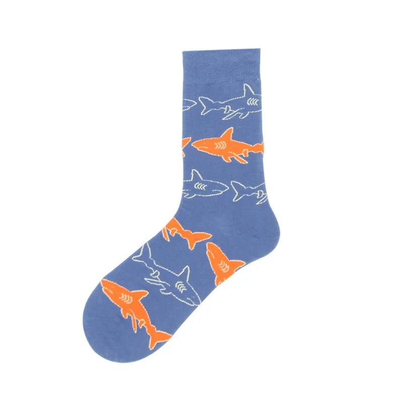 Женские носки, Мультяшные зимние милые носки с фруктами, Харадзюку, женские Мультяшные зимние мужские хлопчатобумажные носки, повседневные носки - Цвет: one pair