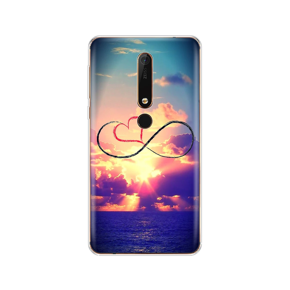 Силиконовый чехол для Nokia 6 1 7 plus 8 9 2018x5x6 мягкая задняя крышка телефона из ТПУ