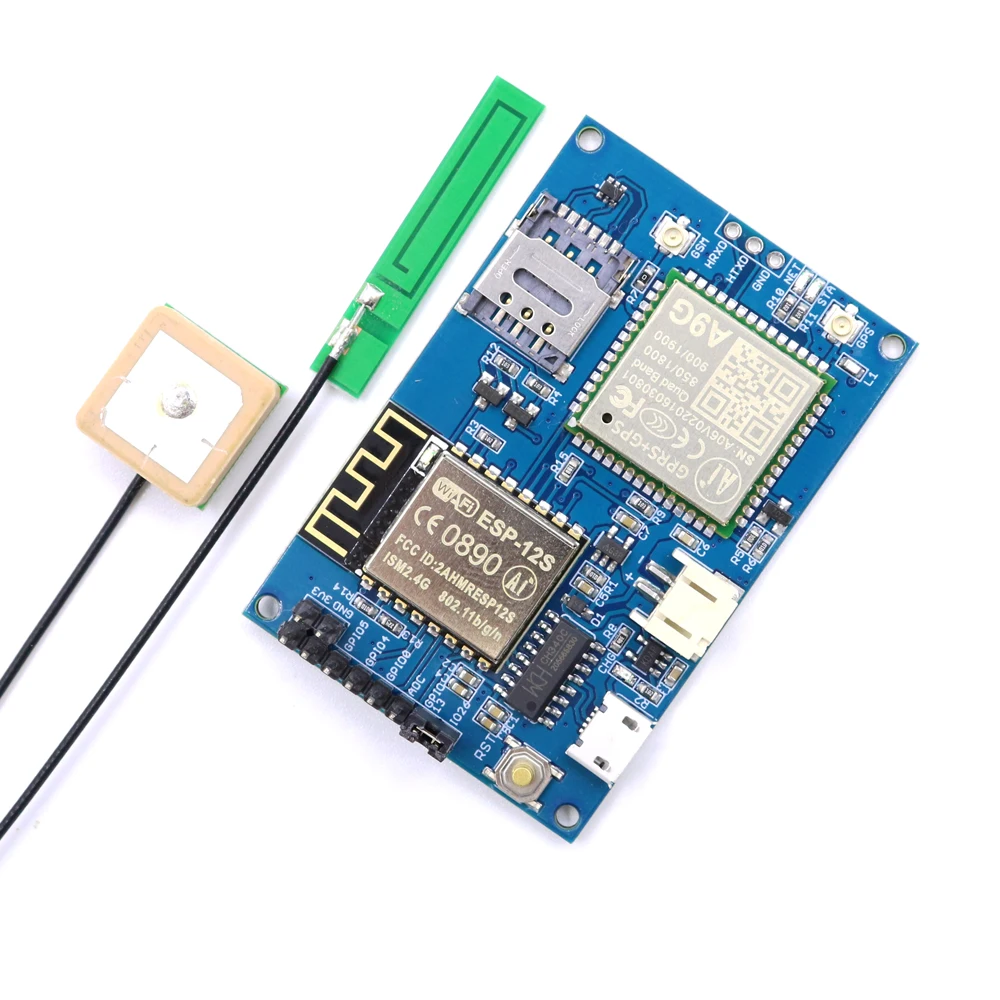 ESP8266 ESP-12S A9G четырехдиапазонный GSM/GPRS+ gps IOT V1.0 узел беспроводного доступа Wi-Fi, Интернет вещей+ мобильного телефона+ gps 850/900/1800/1900 МГц макетная плата
