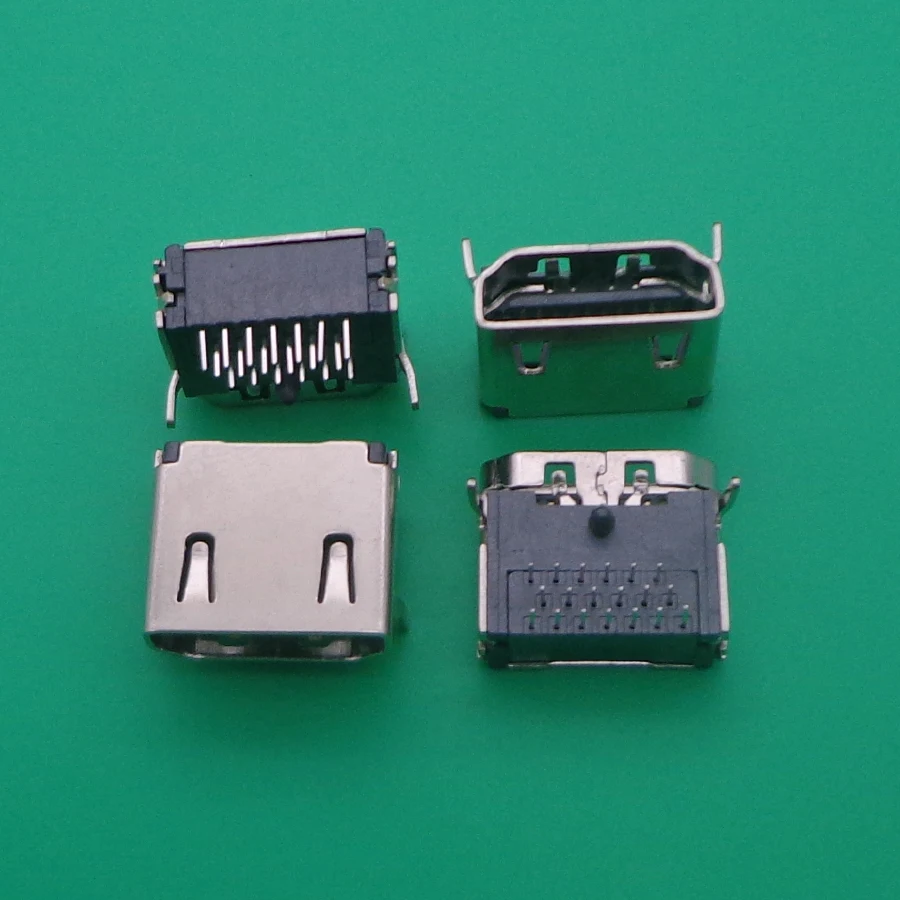10pcs 19 Pin Female Interface Connector 3 Rows 19pin (7pin 6pin 6pin) 90 Degree HDMI-compatible Socket Repair Replacement | Обустройство