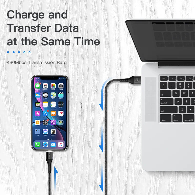 KUULAA Магнитный USB кабель USB C Быстрая зарядка usb type C магнит зарядное устройство Micro USB кабель Быстрая зарядка кабель для мобильного телефона USB шнур