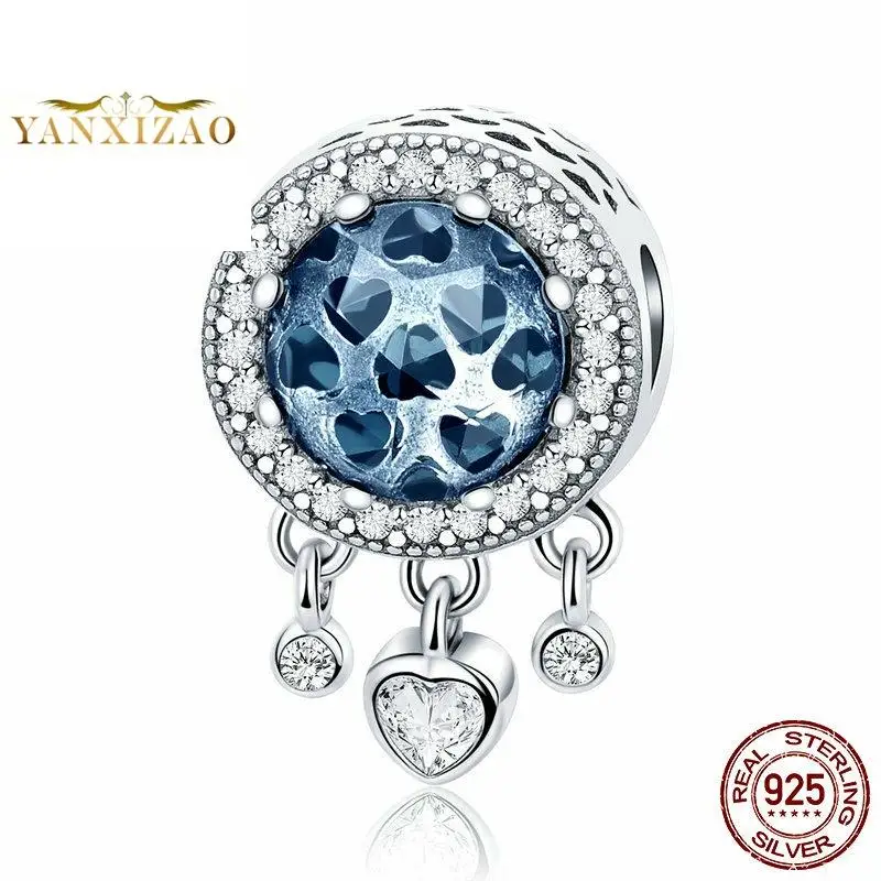 Яркое сердце, сделай сам, серебро 925 пробы, оригинальная бусина для изготовления ювелирных изделий, подходит для шарма, Пандора, браслет