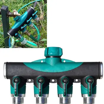 

Garden Hose Splitter Adapter 3/4'' Thread Tap Connector 4 Way Water Irrigation Hose Splitter Adapter