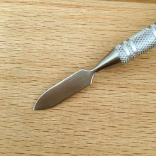 DIY нержавеющая сталь кожаный край масляная ручка двойная головка клей живопись ролик карандаш для кожи ремесло инструмент