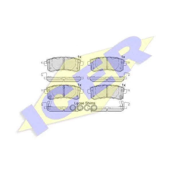 182052_колодки Дисковые Задние! Nissan Patrol, Infiniti Qx56 5.6 10 Icer 182052 Icer арт. 182052
