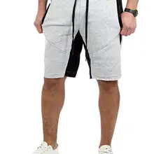 Ouma AliExpress, мужские повседневные брюки, модные, облегающие, с цветной панелью, плюс размер, на шнуровке, мужские пляжные шорты