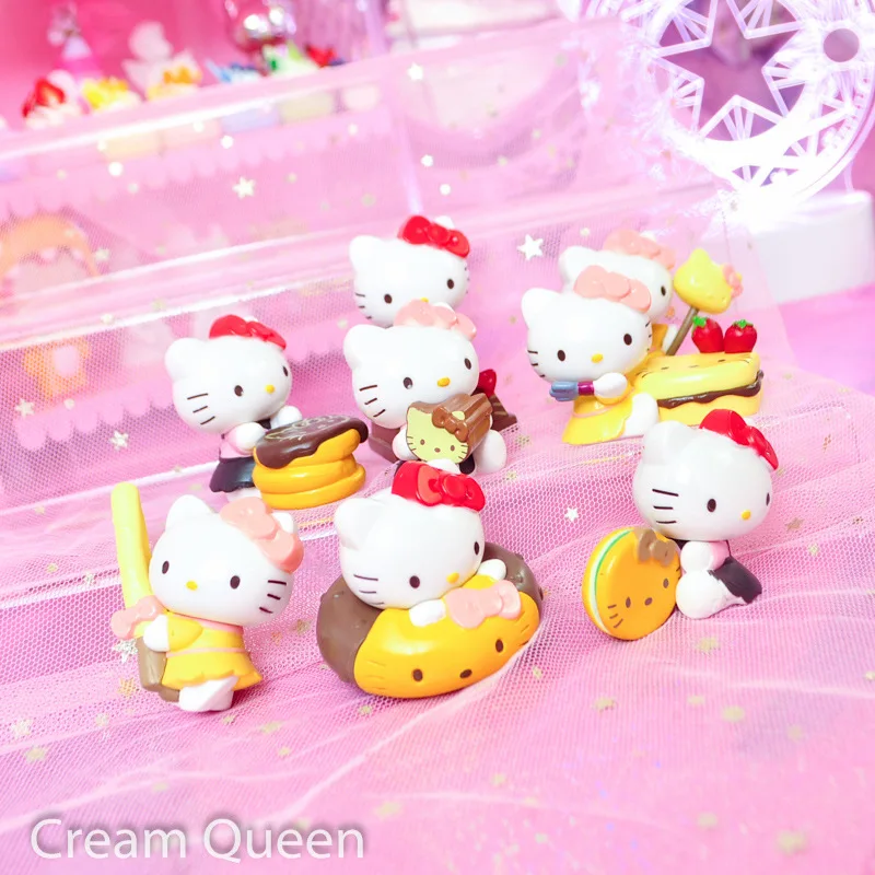 Глухая коробка hello kitty 7-11-шоколадные вечерние 8-пончики Изысканные сладкие