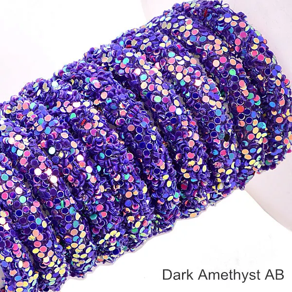 Dark-Amethyst AB 1 ярд, 6 мм, стразы из смолы, много цветов, шнурок, стразы, ювелирные изделия, аксессуары для свадебного платья, пояс B3831 - Цвет: Dark-Amethyst AB