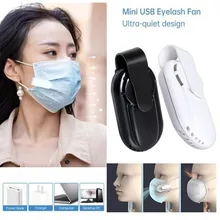 Pessoal wearable ventilador frontal usb mini portátil reutilizável respirável clip-on ventilador para máscara facial recarregável 35x18x71.5mm