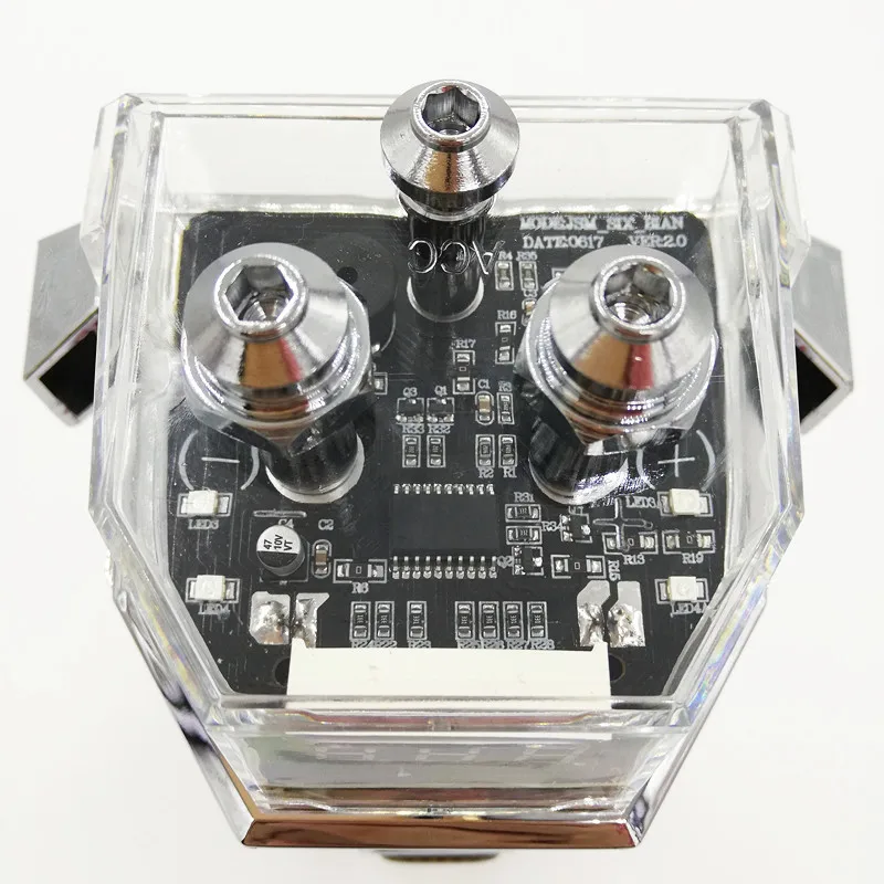 1pc 4.0 Farad Super Capacitor For Car Audio Modified Subwoofer With LED Colorful Lights Voltage Display Power