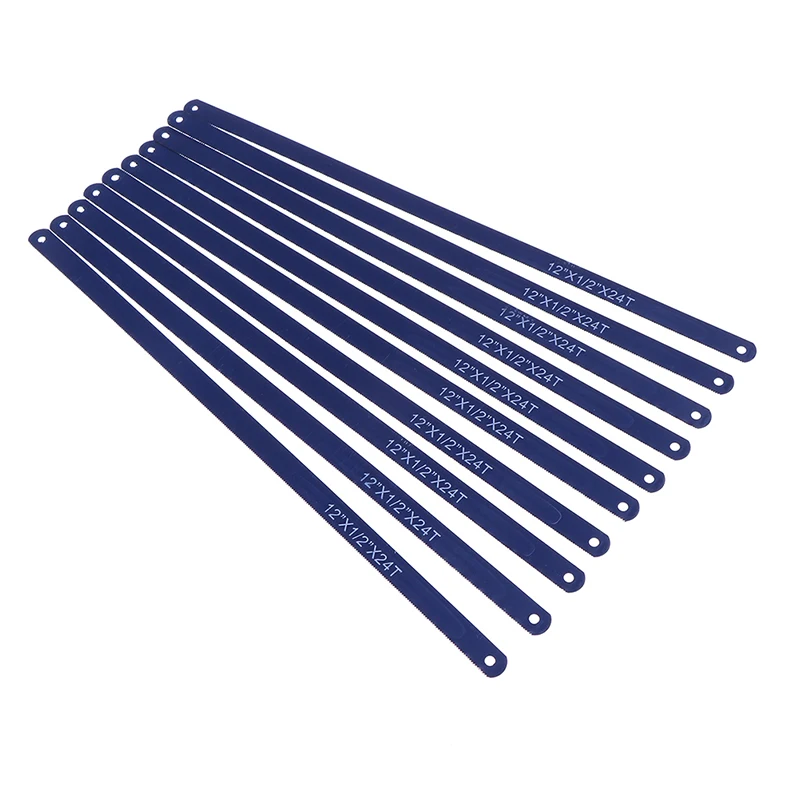 10Pcs/lot NEW 12" X 24T Carbon Steel Reciprocating Cutting Hacksaw Saw Blades Wholesale Wholesale
