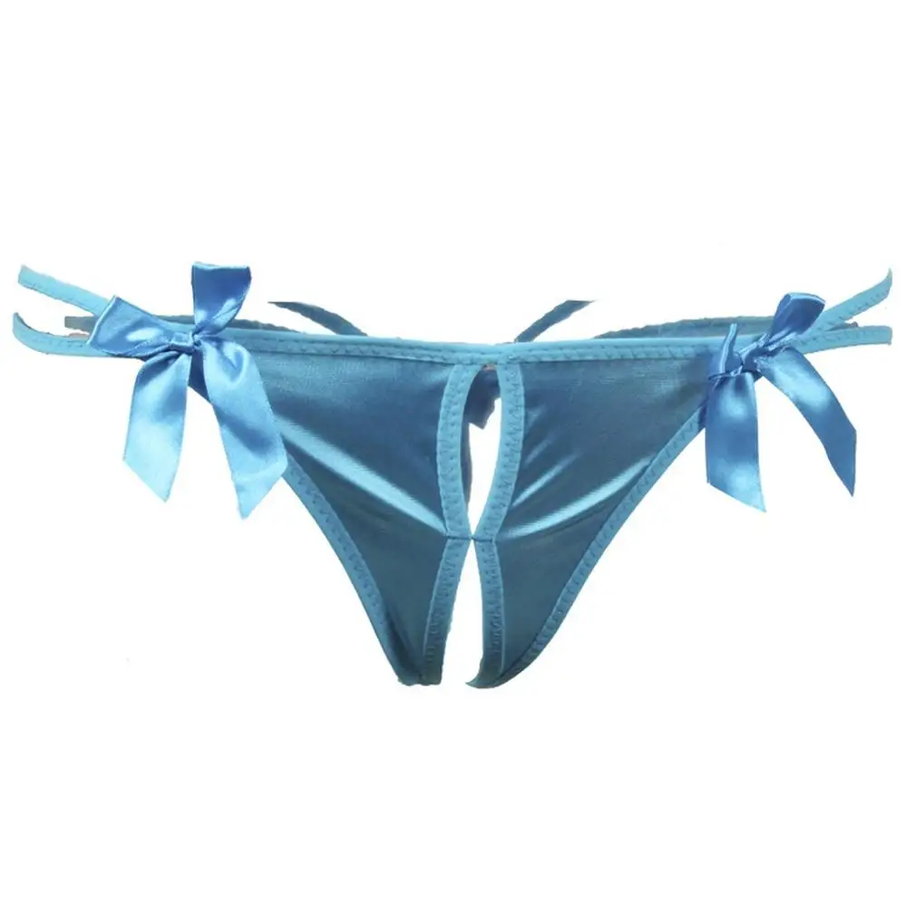 Женские сексуальные трусики танга sissy с открытой промежностью Эротические