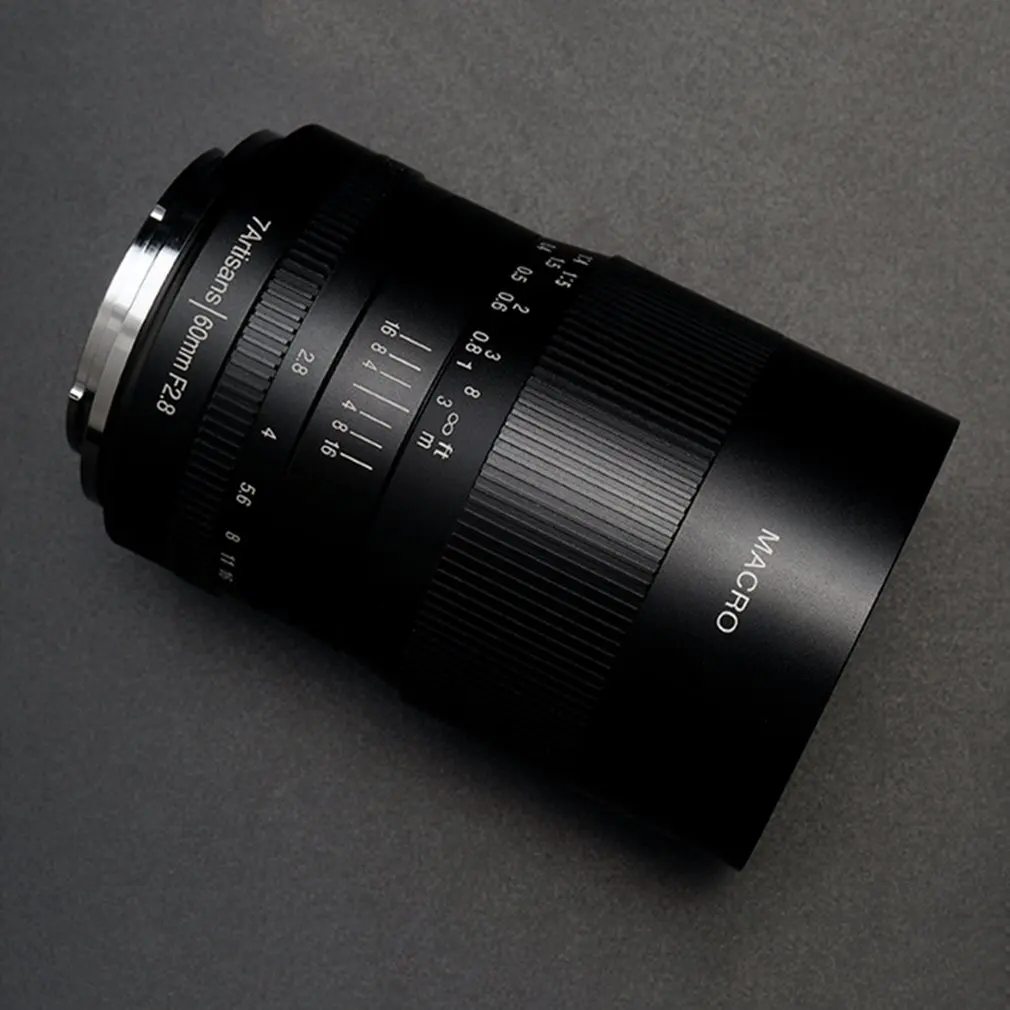 7 artisans 60 мм f2. 8 1: макрообъектив с 1 увеличением подходит для Canon для EOSM EOSR E для Fuji для крепления M43
