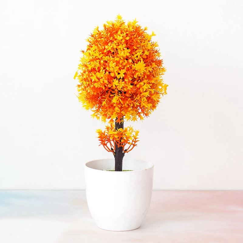 29 см искусственная клумба растения бонсай маленький горшок для дерева растения стимуляция цветок поддельные украшения в горшках украшения дома офиса